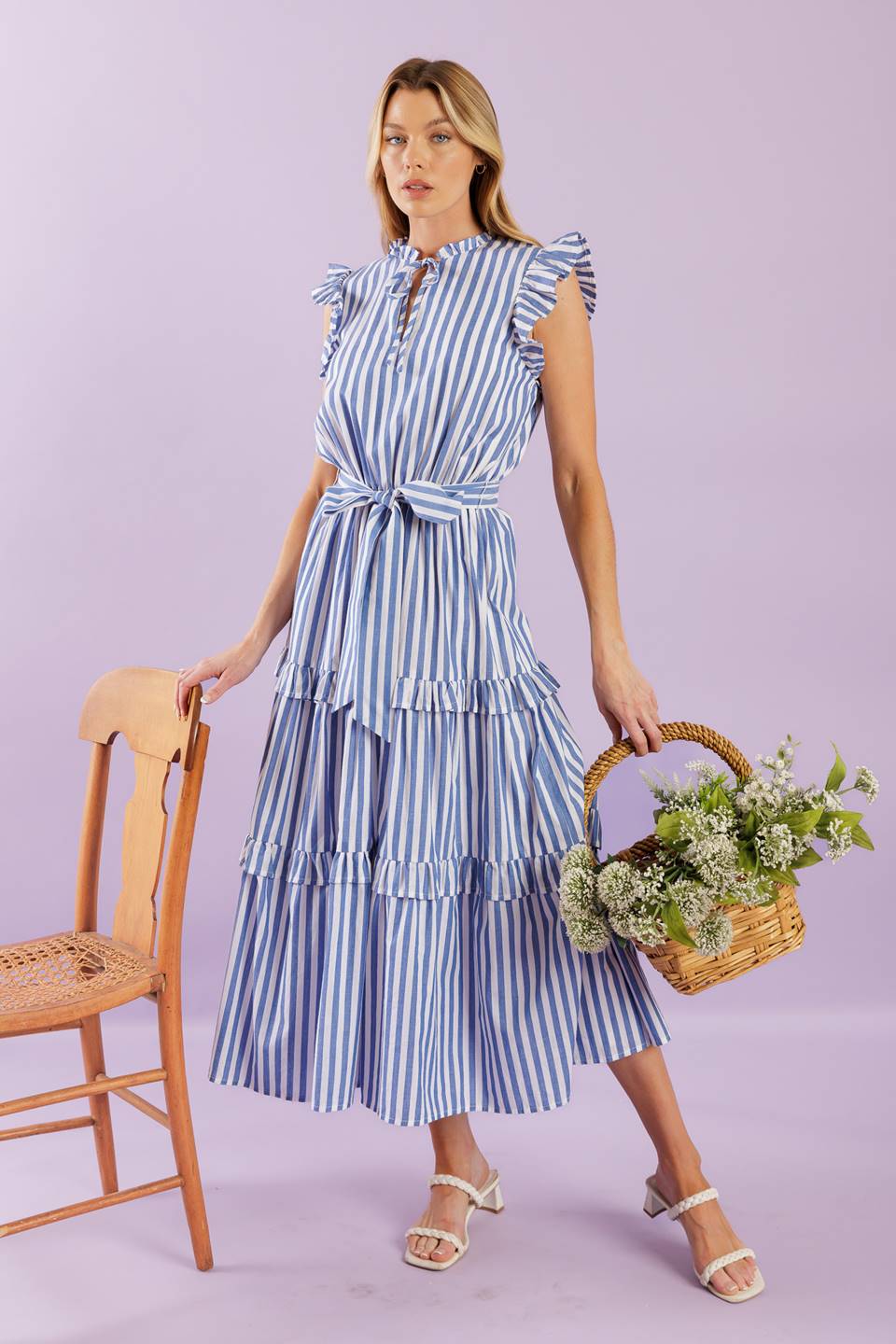 WHEN LIFE GIVES YOU OPTIONS WOVEN MIDI DRESS