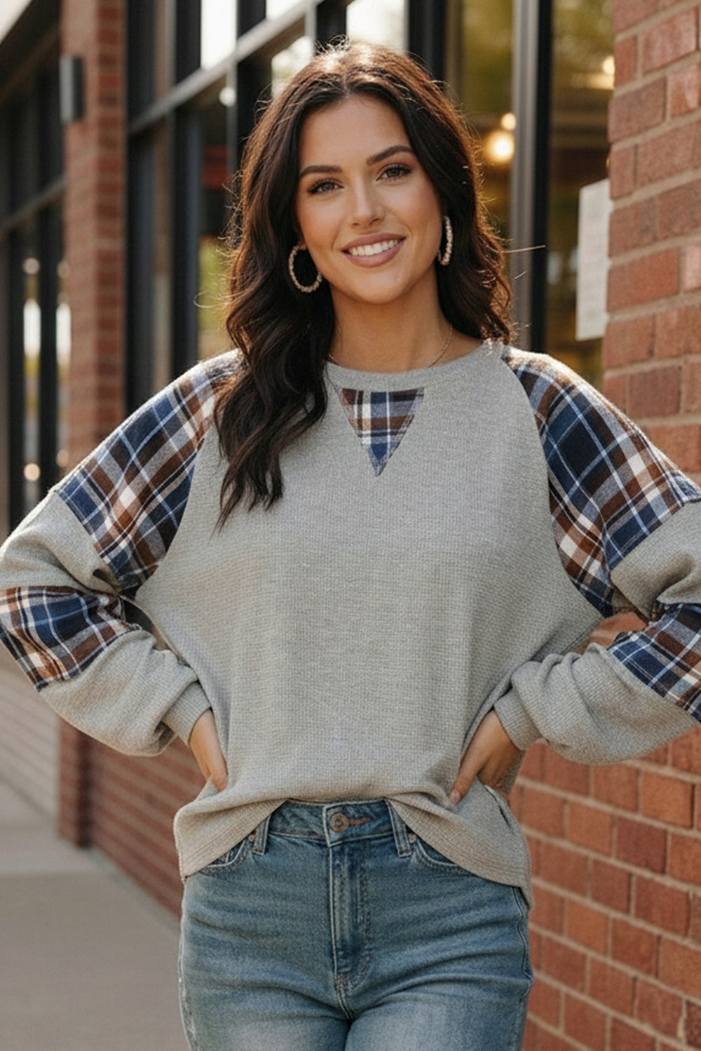 Plaid & Chill Thermal Knit